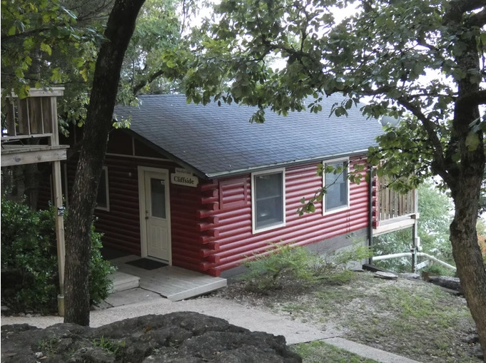 Cliffside cabin main view
