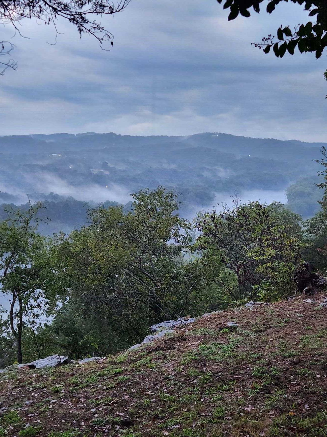 Cross formation in the clouds over the White River valley
